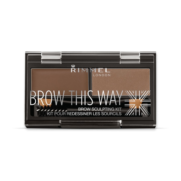 Paletka do brwi z pomadą i cieniem Rimmel Brow This Way, ok. 30 zł