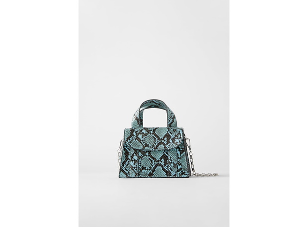 Mini torebka z motywem skóry węża Zara 119 zł