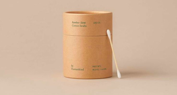 Bambusowo-bawełniane patyczki do uszu by Humankind, 9,95 $