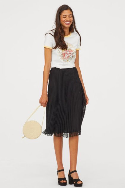 Plisowana spódnica H&M, 99,99 zł
