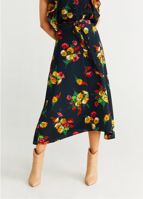 Spódnica w kwiaty Mango, 139,90 zł