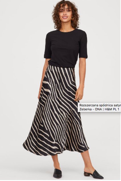 Spódnica w zwierzęcy print H&M, 129,99 zł