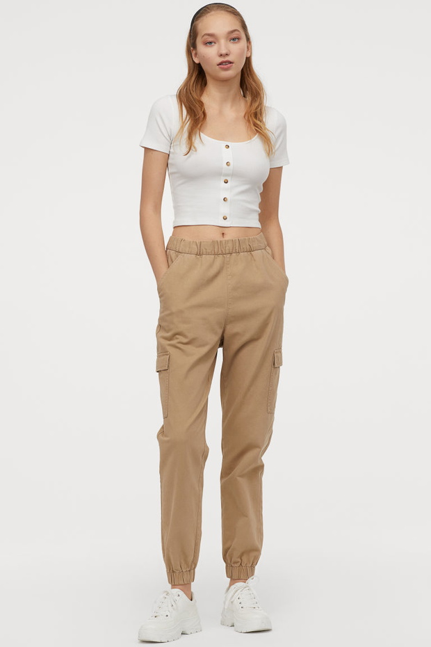 Spodnie cargo H&M, 59,99 zł