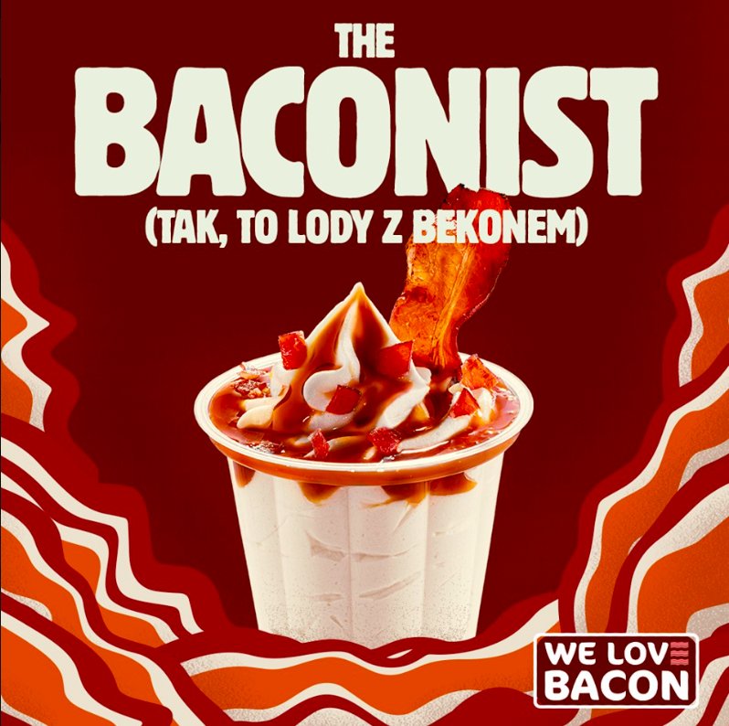 Burger King wprowadza lody z... bekonem! Poznajcie nowy smak mrożonego deseru- The Baconist