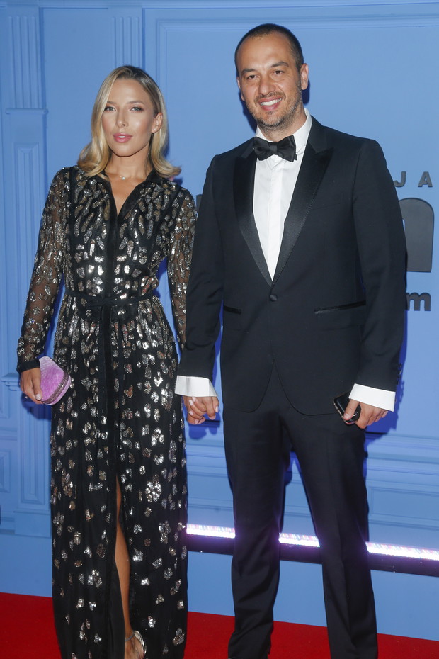 Ewa Chodakowska i Lefteris Kavoukis na Balu TVN-u w 2019 roku.