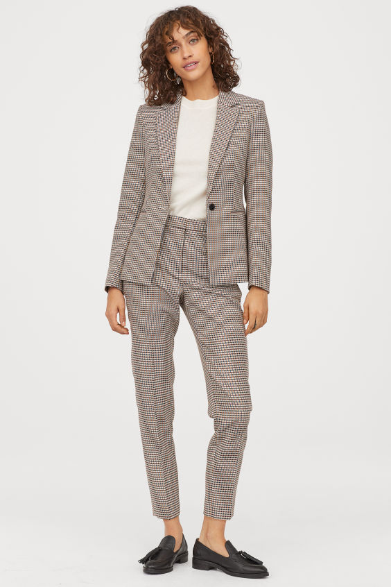 Garnitur H&M, marynarka 149,99 zł, spodnie 129,99 zł