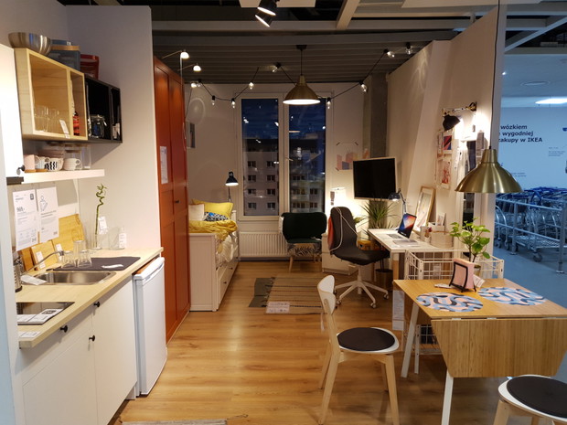 W Ikea Kraków można obejrzeć gotowe aranżacje z LivinnX Kraków.