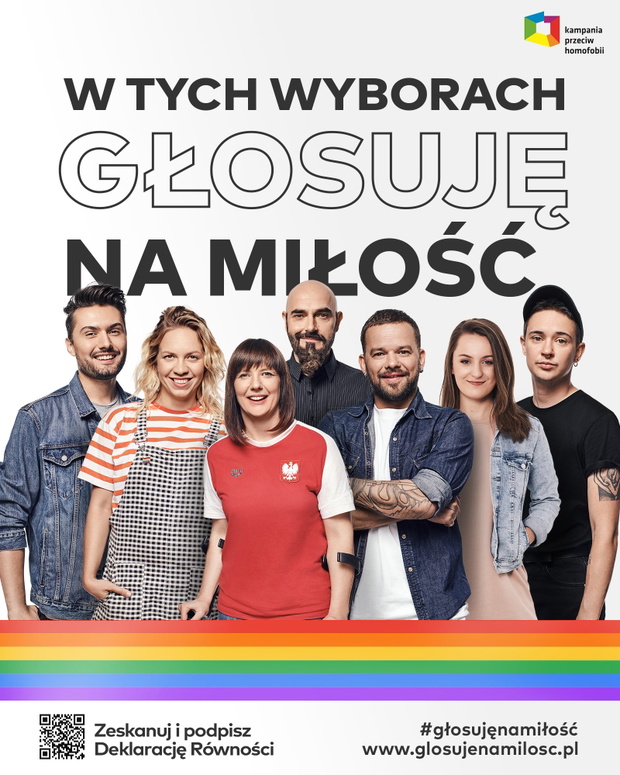 Bohaterowie kampanii „Głosuję na miłość”