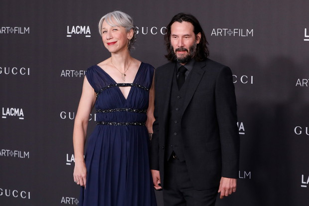 Keanu Reeves i Alexandra Grant na LACMA Art + Film Gala w Los Angeles
