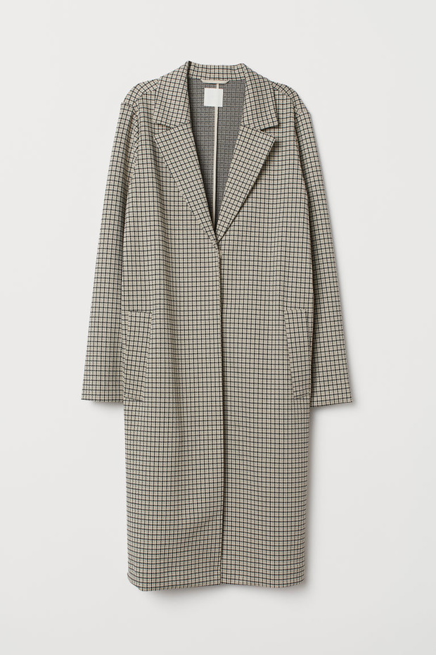Płaszcz w kratę H&M, 199,99 zł