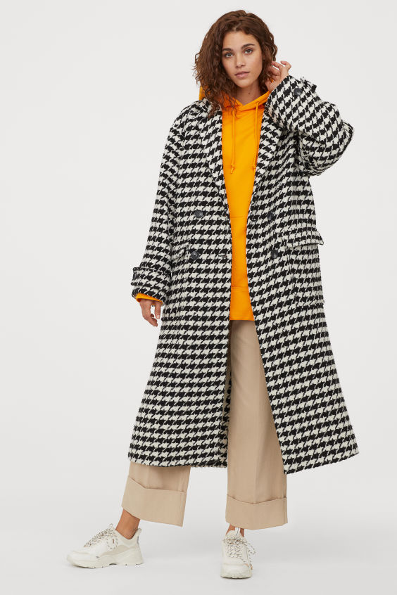 Płaszcz w kratę H&M, 599,99 zł