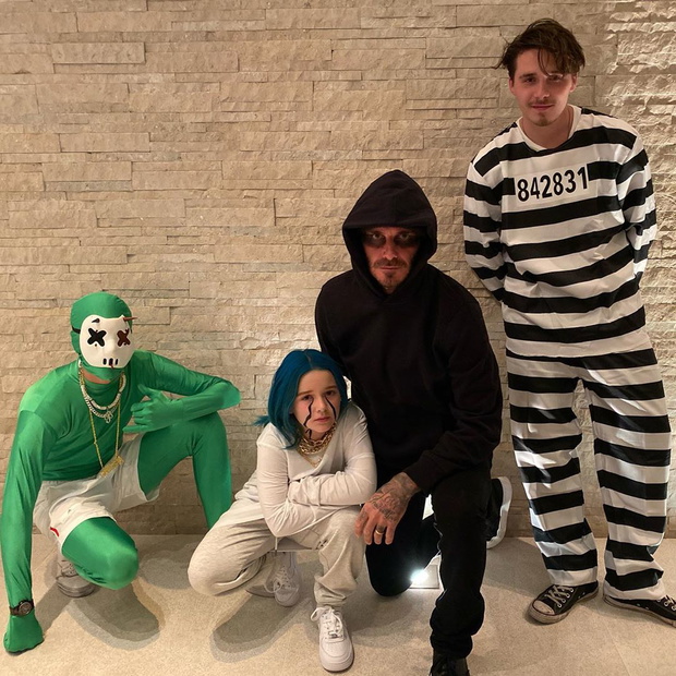 Romeo, Harper, David i Brooklyn Beckham