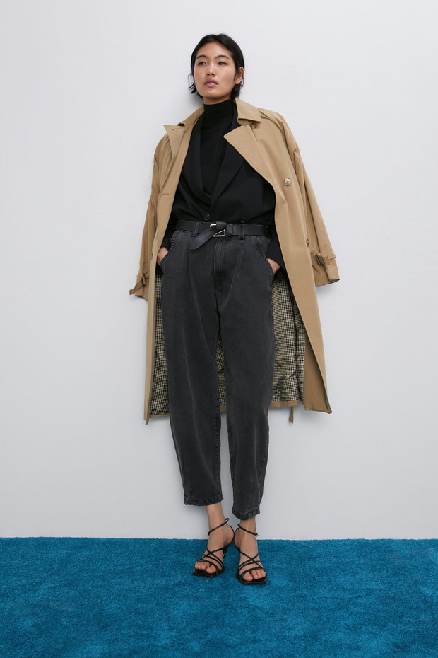 Spodnie typu slouchy Zara, 69,50 zł zamiast 139 zł