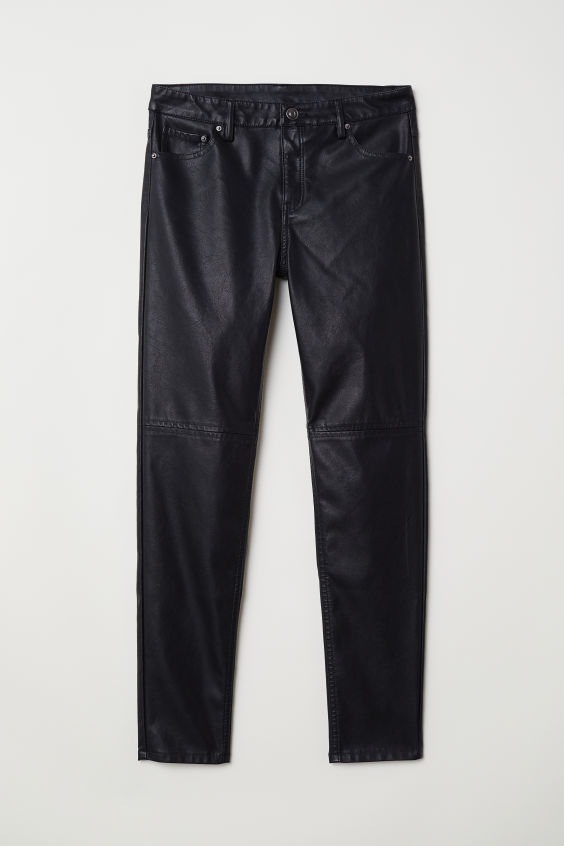 Spodnie z imitacji skóry H&M, 129,99 zł