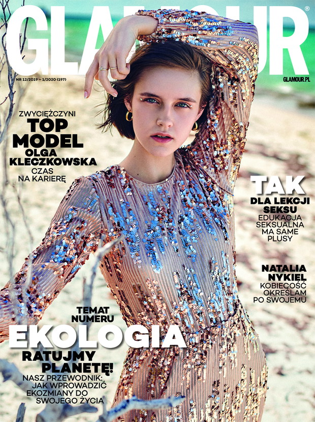 Top Model 8: Olga Kleczkowska na okładce magazynu Glamour