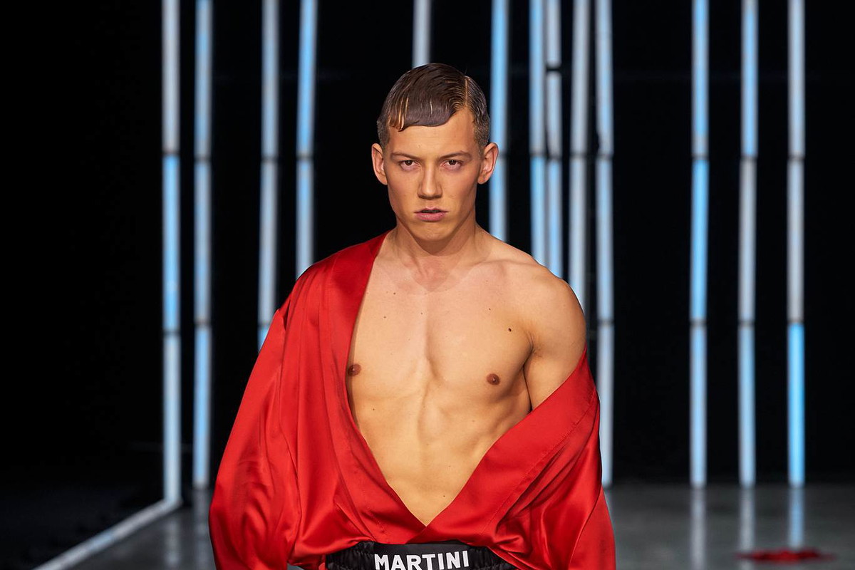 Top Model: Sandra Dorsz, Michał Gała, Olga Kleczkowska i Ania Markowska na pokazie Dawida Wolińskiego