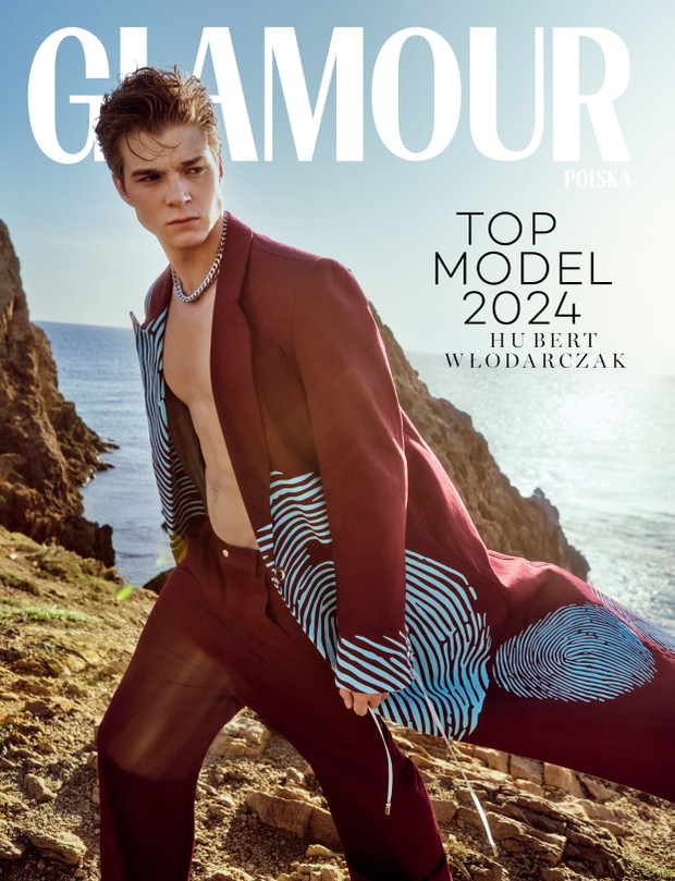 Hubert Włodarczak na okładce GLAMOUR