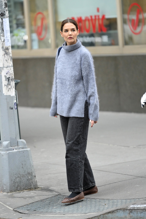 Katie Holmes Spotted in Dune London Shoes