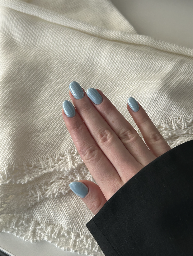 Baby blue nails
