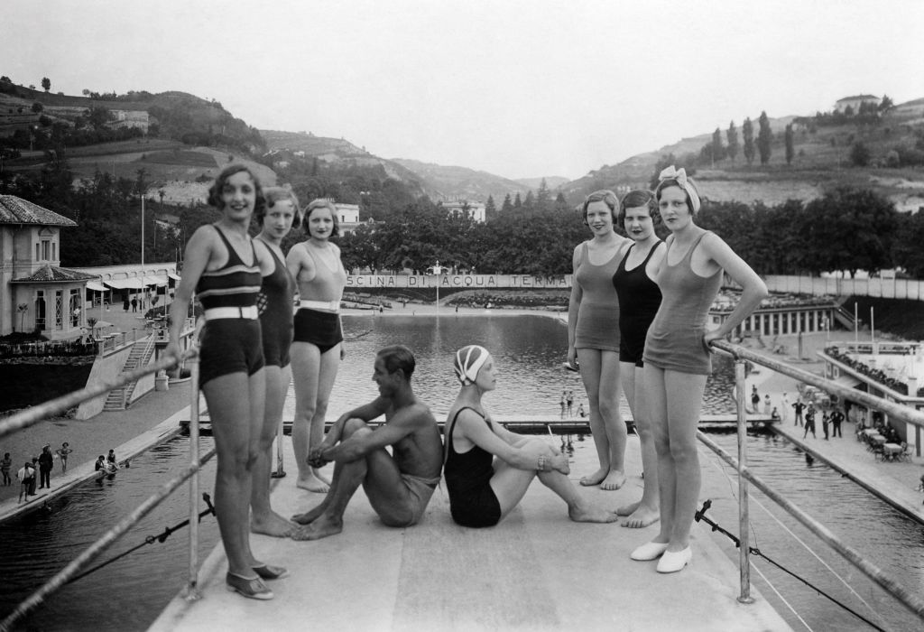 Italy. piemonte. acqui terme. thermal baths. 1930-1940