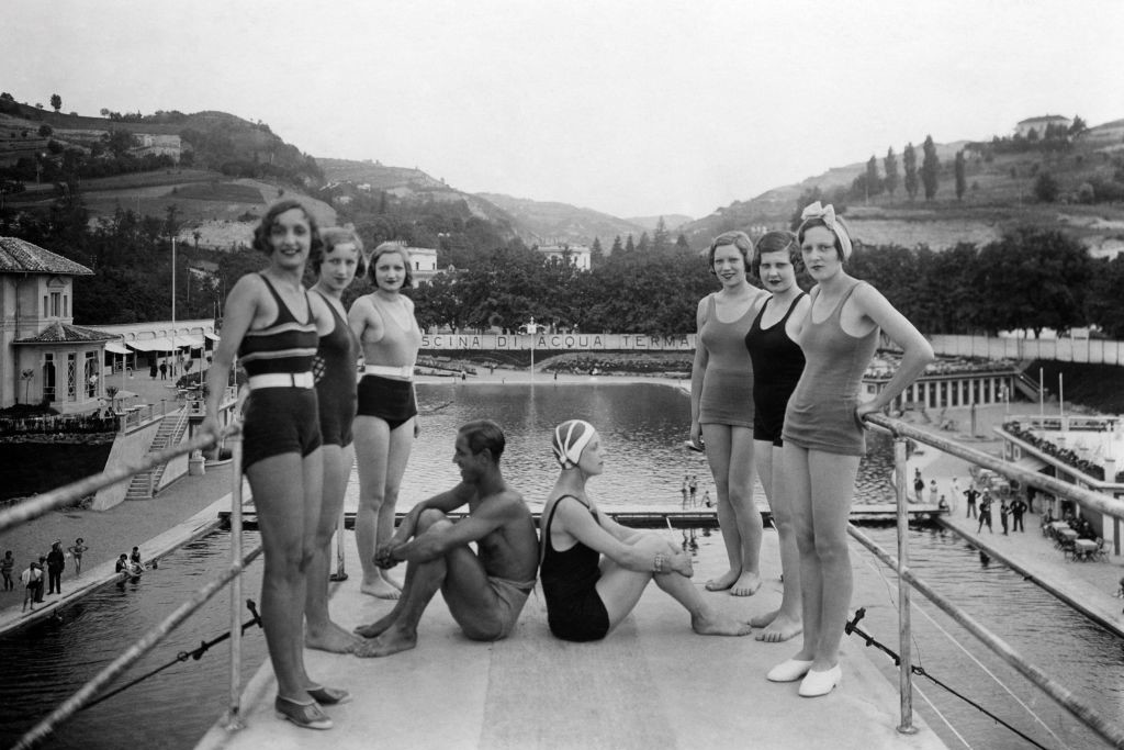 Italy. piemonte. acqui terme. thermal baths. 1930-1940