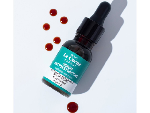 SERUM ANTYOKSYDACYJNE 5% EKSTRAKTU Z KORY SOSNY, NIACYNAMID, INULINA