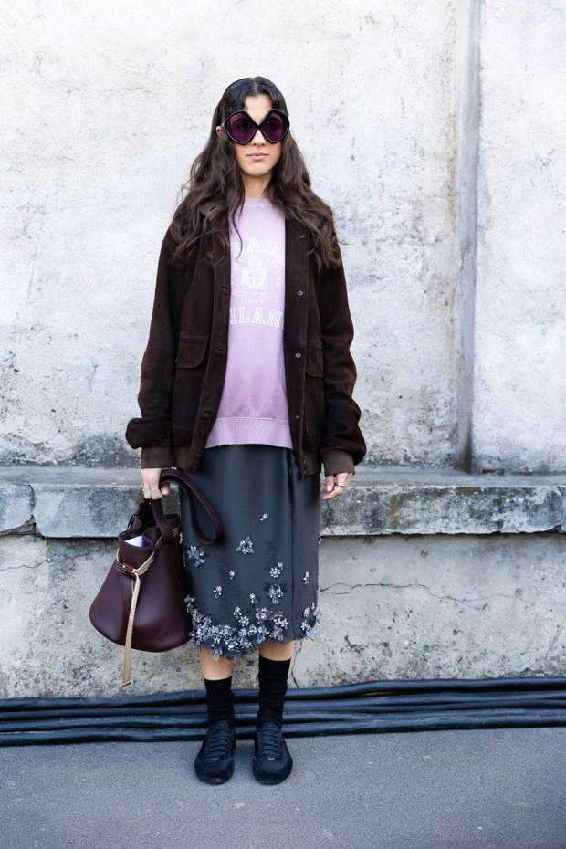 Street Style - Day 3 - Milan Fashion Week - Womenswear Fall/Winter 2025/2026
