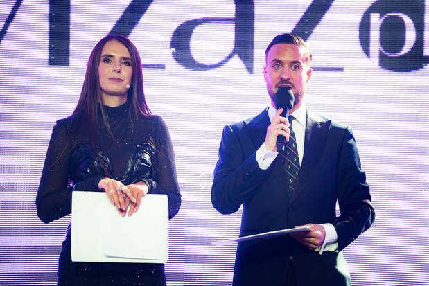 Prowadzący galę wręczenia nagród Marta Średnicka i Aleksander Sikora. Fot. Katarzyna Gromada