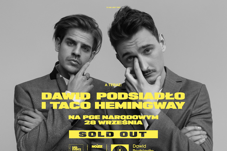 Taco Hemingway i Dawid Podsiadło wyprzedali koncert na stadionie PGE Narodowy