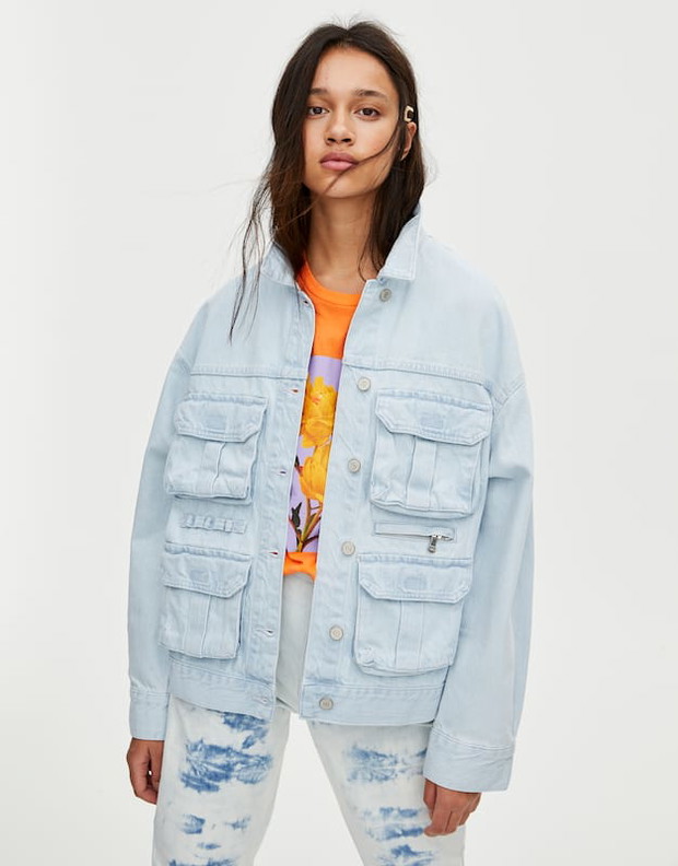 Kurtka jeansowa Pull&Bear, 199 zł