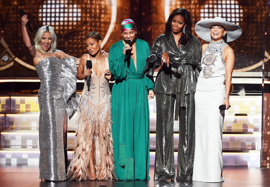 Michelle Obama na scenie podczas Grammy 2019
