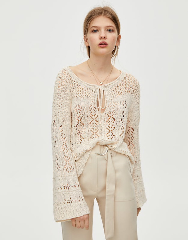 Ażurowy sweter Pull&Bear, 99,90 zł