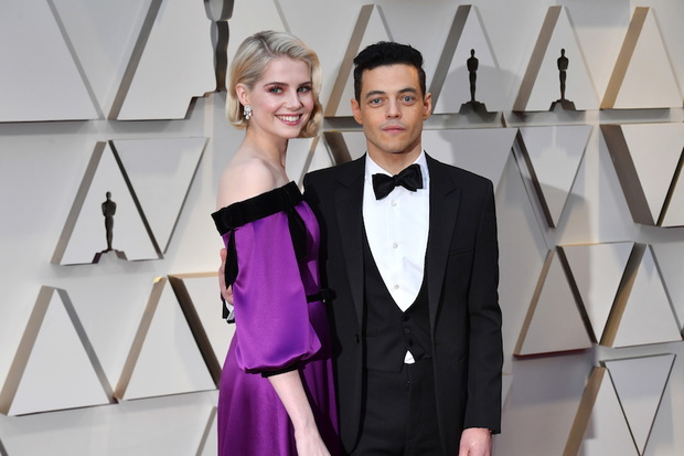 Oscary 2019: Rami Malek i Lucy Boynton na gali wręczenia nagród.