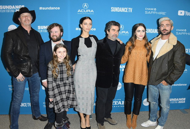 Ekipa filmowa „Extremely Wicked, Shockingly Evil and Vile” na festiwalu w Sundance.