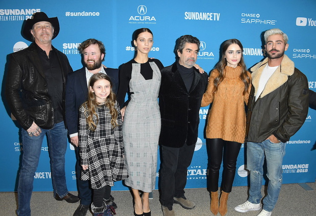 Ekipa filmowa „Extremely Wicked, Shockingly Evil and Vile” na festiwalu w Sundance.