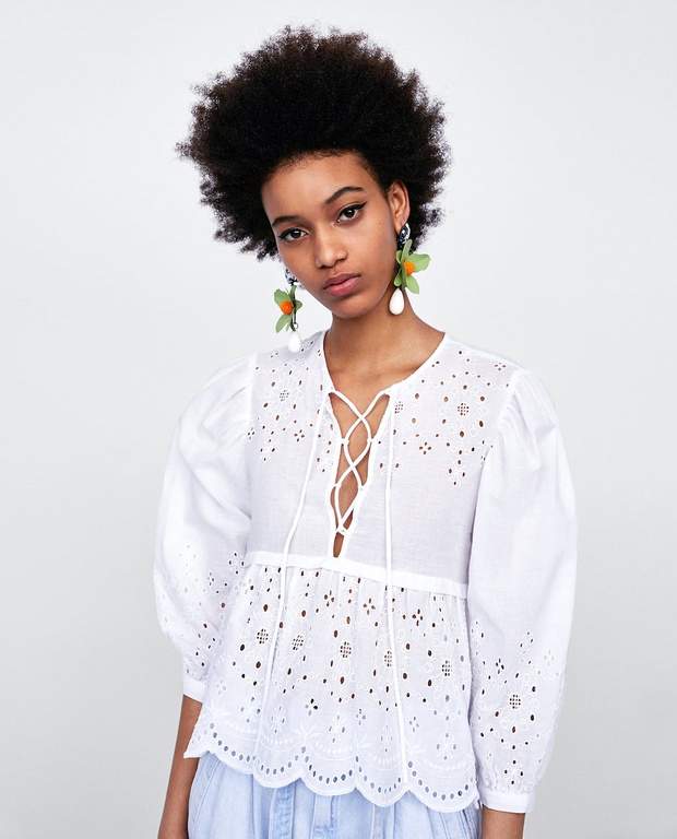Bluza z haftem Zara