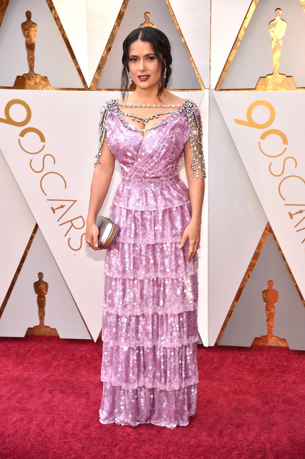 Oscary 2018: Salma Hayek w kreacji Gucci