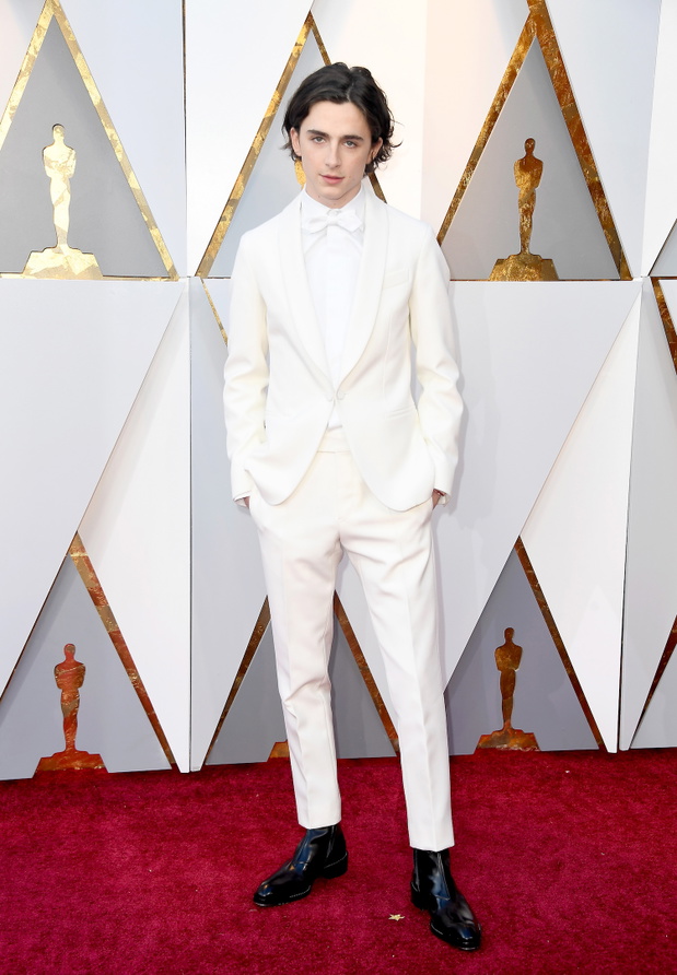 Oscary 2018: Timothee Chalamet w garniturze Berluti