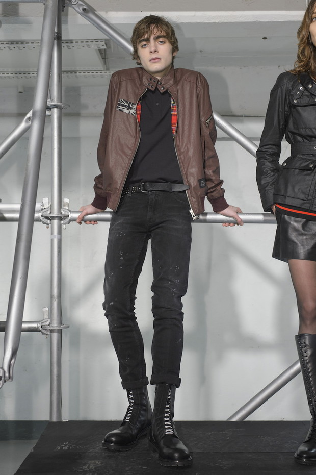 Lennon Gallagher na prezentacji Belstaff jesień-zima 2018/19