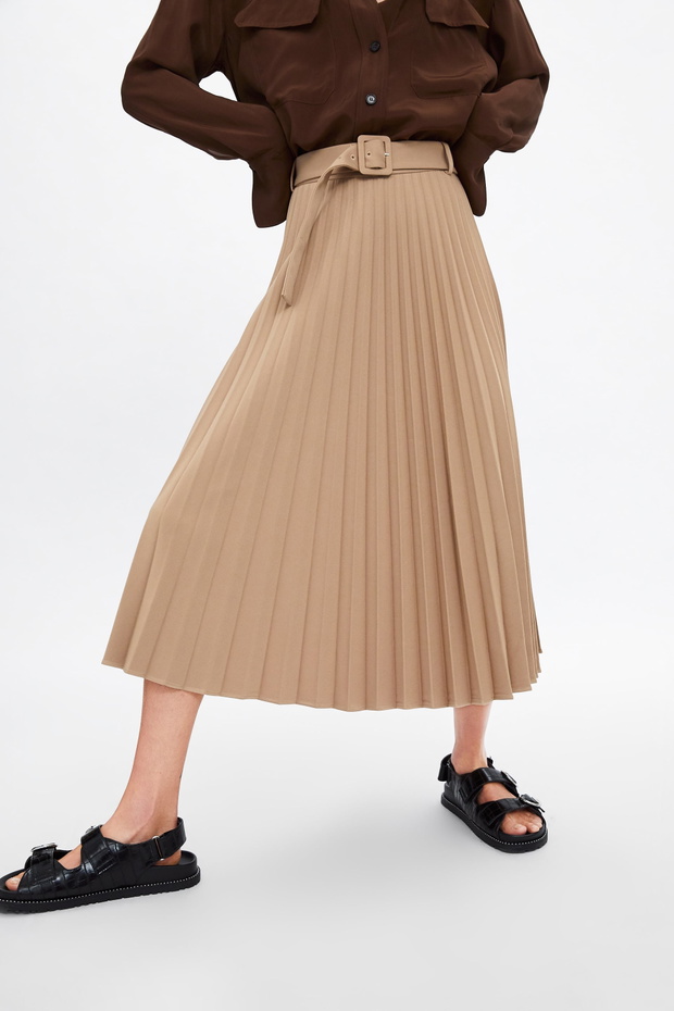 Plisowana spódnica Zara, 199 zł
