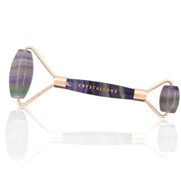 Roller z fluorytu tęczowego Crystallove, 139 zł