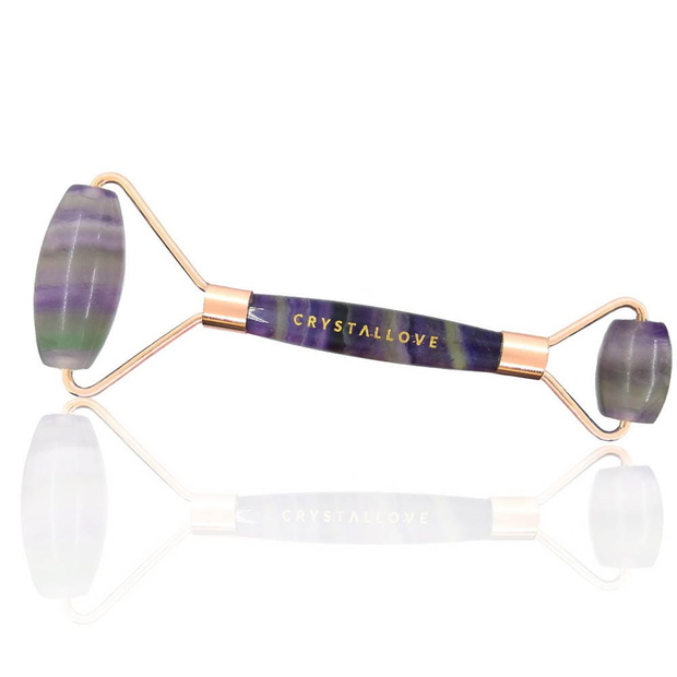 Roller z fluorytu tęczowego Crystallove, 139 zł