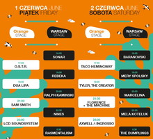 Orange Warsaw Festival 2018: cały line-up i dokładne godziny koncertów