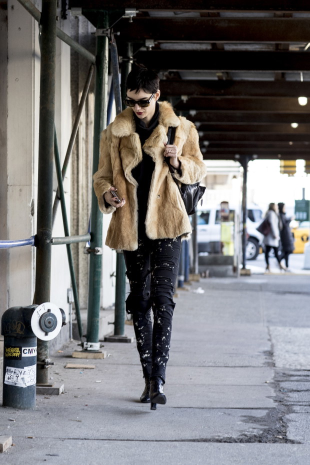 Moda uliczna na New York Fashion Week