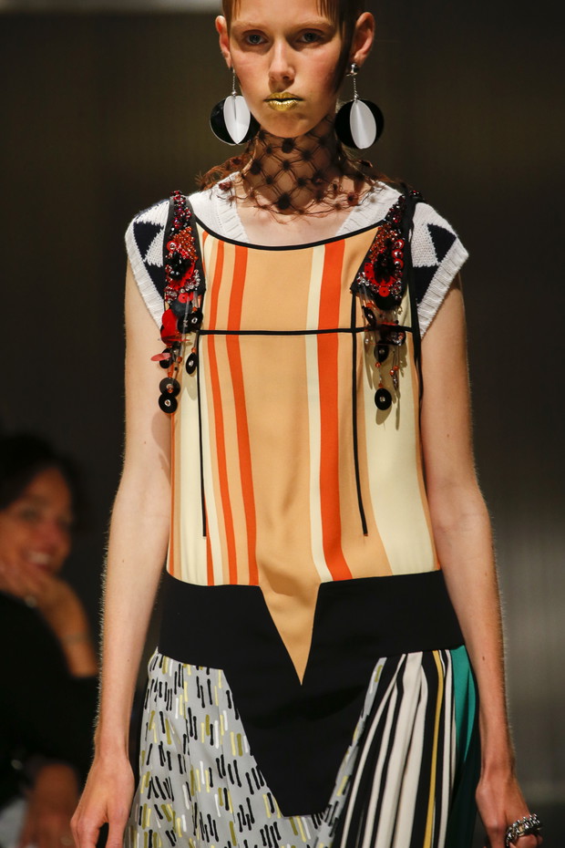 Detale na pokazie Prada SS 2016 na Milan Fashion Week, fot. indigital images_A2X0736
