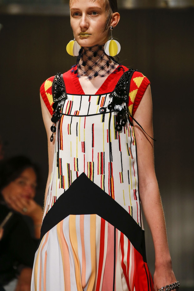 Detale na pokazie Prada SS 2016 na Milan Fashion Week, fot. indigital images_A2X0792