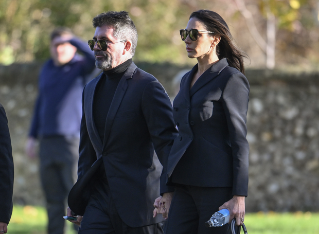 Simon Cowell na pogrzebie Liama Payne