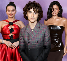 Selena Gomez, Timothée Chalamet i Kylie Jenner