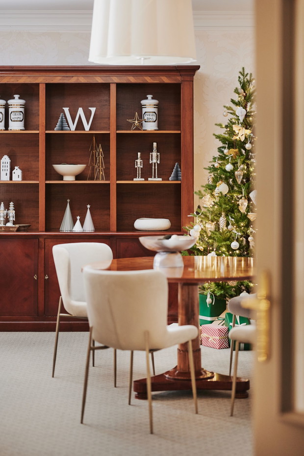 Świąteczny apartament w warszawskim Hotelu Bristol.