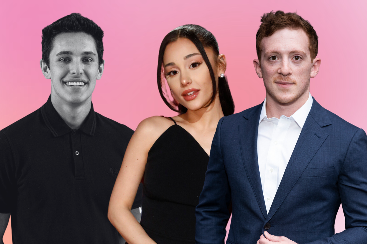 Ariana Grande, Ethan Slater i Dalton Gomez